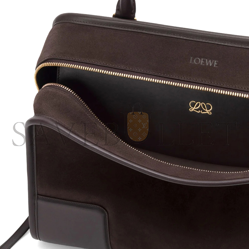 LOEWE LARGE AMAZONA 180 BAG IN SUEDE A039ASRX03 (34.5*27*14cm)
